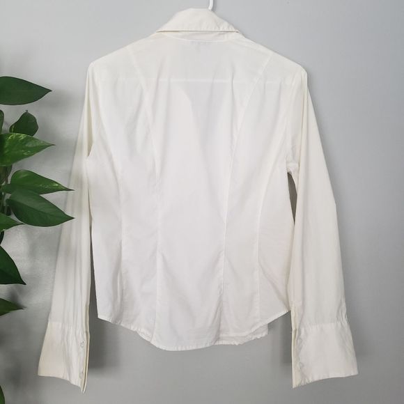 RICKI'S off white classic button down Ladies Shirt medium - Picture 6 of 6